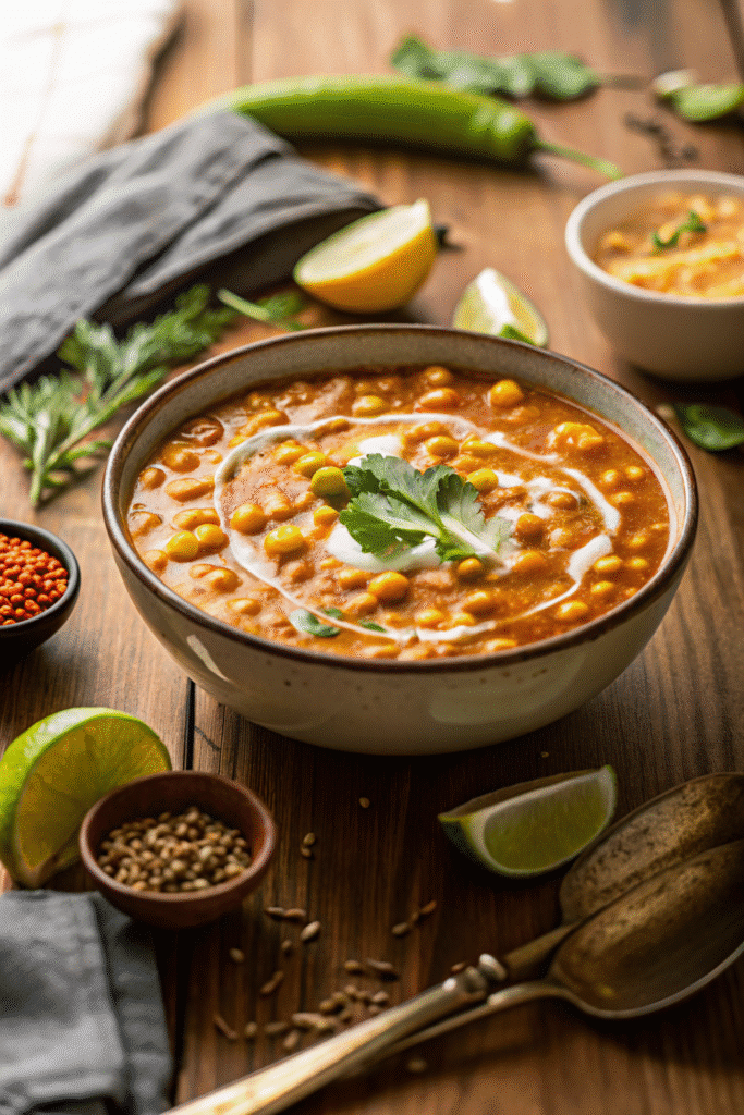 Crock Pot White Chicken Chili ( 2025 Full Recipe ) 3 A bowl of creamy Crock Pot White Chicken Chili topped with shredded cheese, fresh cilantro, and tortilla strips.