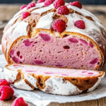 give me 2 different alt text and short description for image: Valentine Day Bread Recipe